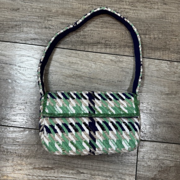 *SOLD** Anthropologie Fiona Beaded Bag: Tile Edition - Picture 2 of 5